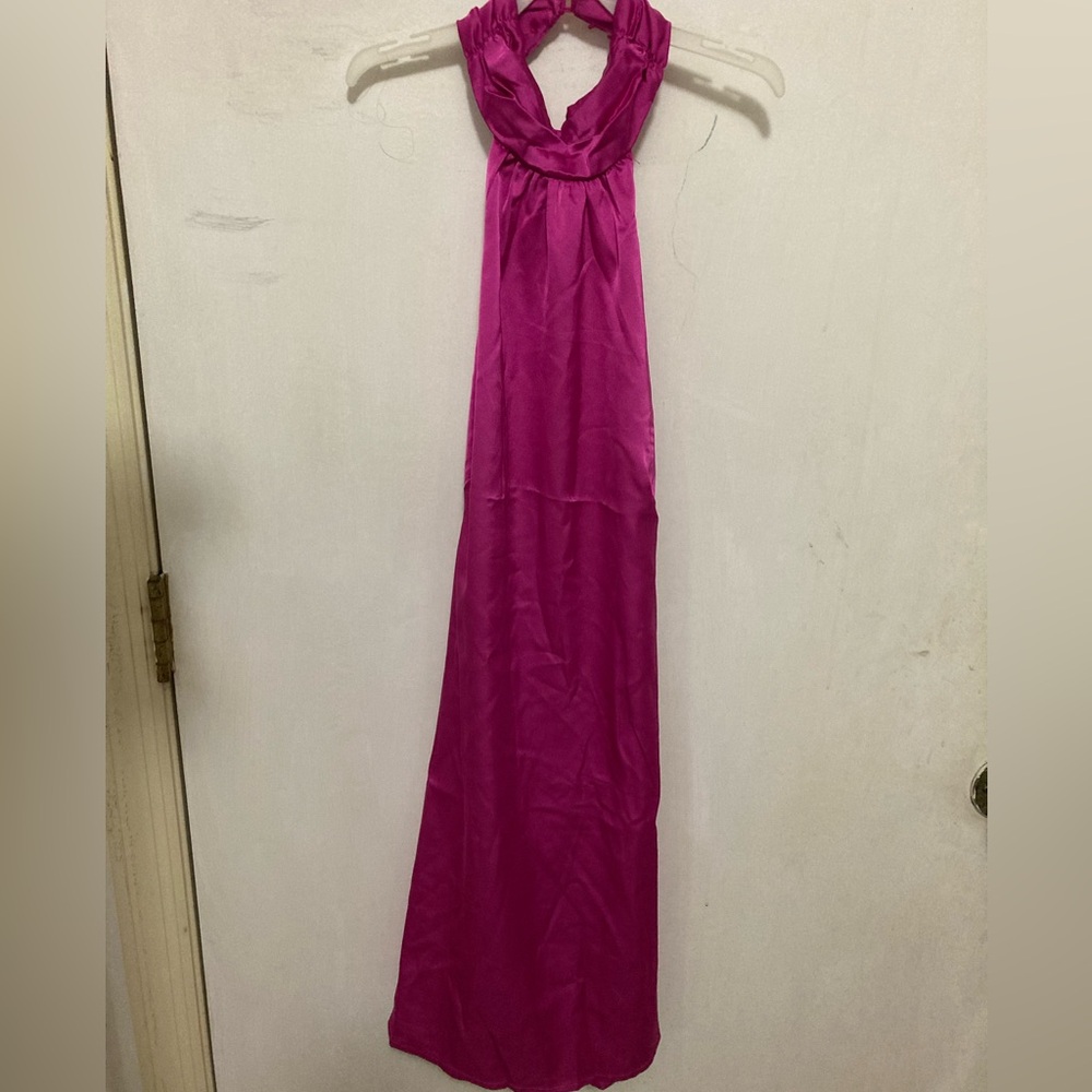 PacSun Fuchsia Halter Maxi Dress
